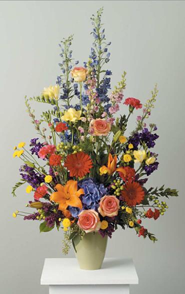 Rainbow Stylized Vase Arrangement