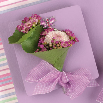 Lavender Boutonniere