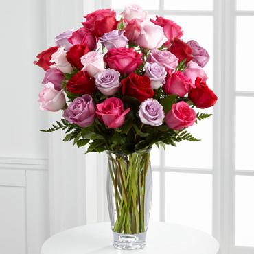 The Captivating Colorâ?¢ Rose Bouquet by Vera Wang