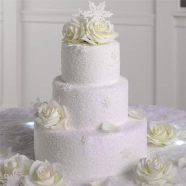 Cake with Roses & Sparkles