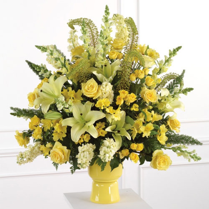 yellow Pedestal Arrangement