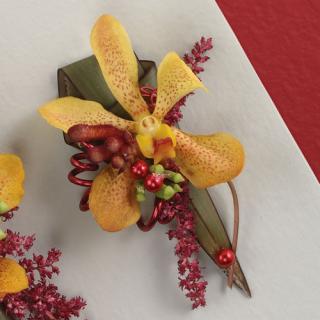 orchid Boutonniere