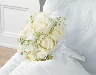 The White Rose Casket Bouquet
